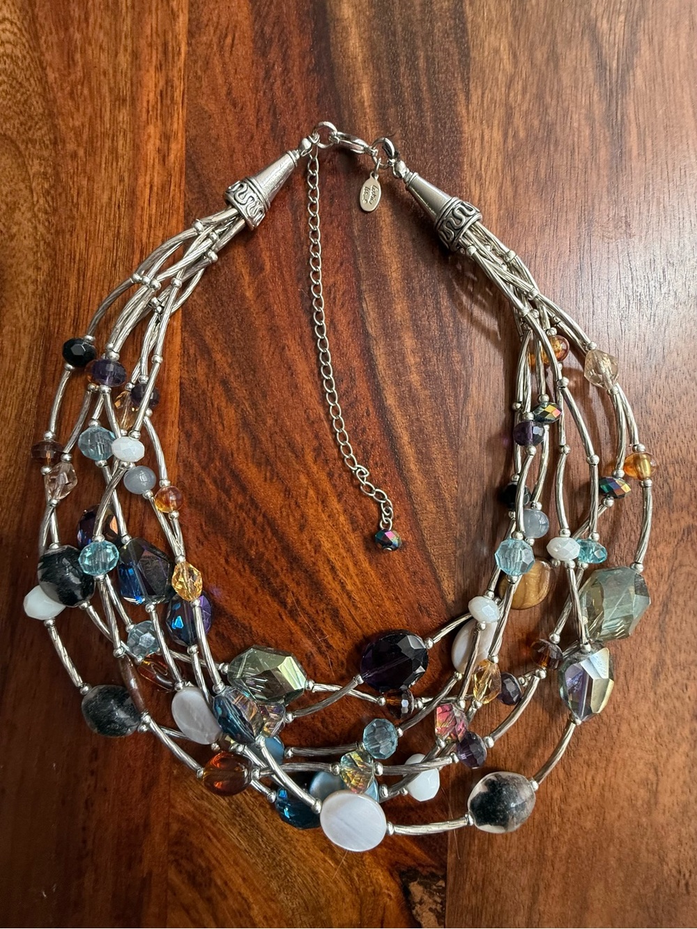 Stunning Vintage Cookie Lee Multi-Strand Statement Necklace